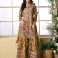 Anaita Yellow Heavy Crepe Silk Ready Made Suit with Multi Digital Printed & Aari Work