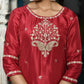 Vaasva Women's Silk Emboidered Solid Pant Set & Digital Printed Dupatta | Swadesiicart