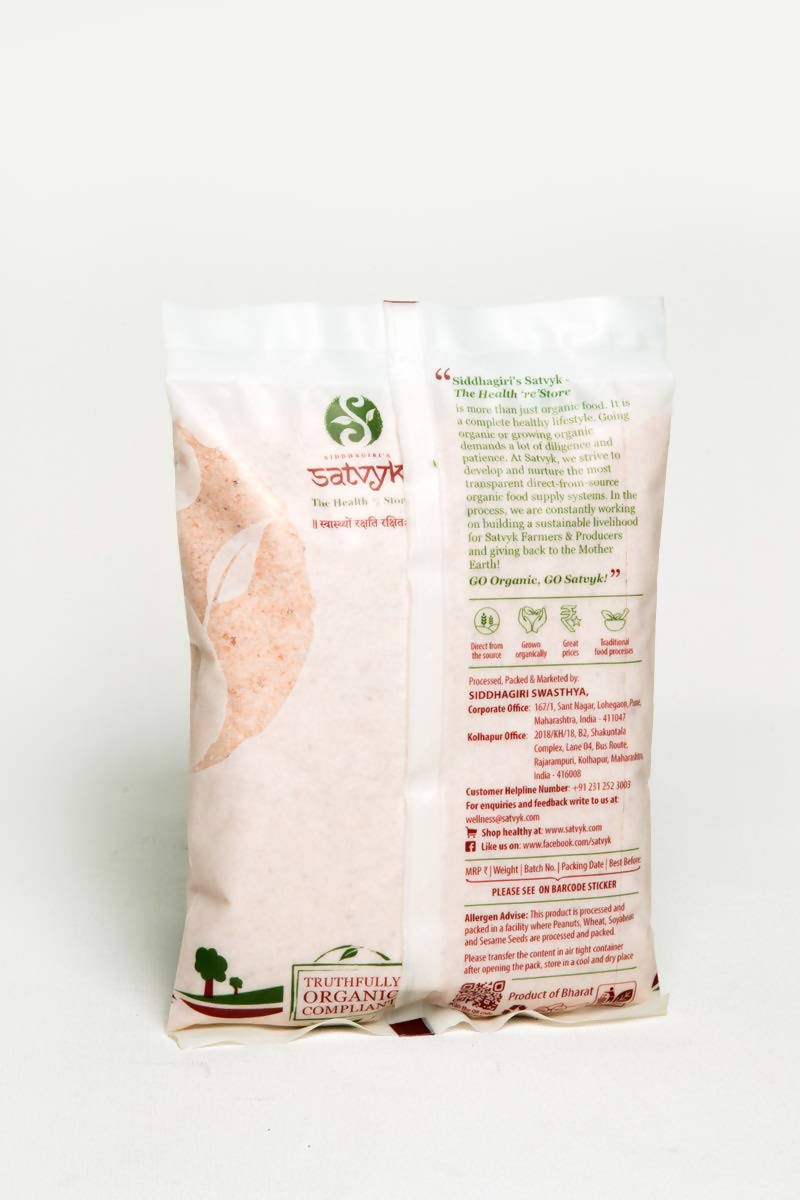 Siddhagiri's Satvyk Organic Himalayan Pink Rock Salt - Limited Time Offer - Swadesiicart