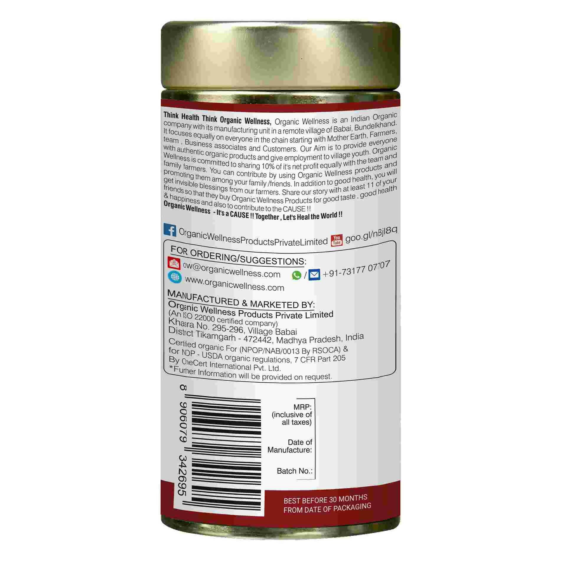 Organic Wellness Assam Black Tea - Swadesiicart