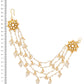 Ruby Raang Gold Kundan and Pearl Chain (set of 2) | Swadesiicart