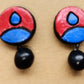 Terracotta Round Shaped Ear Studs