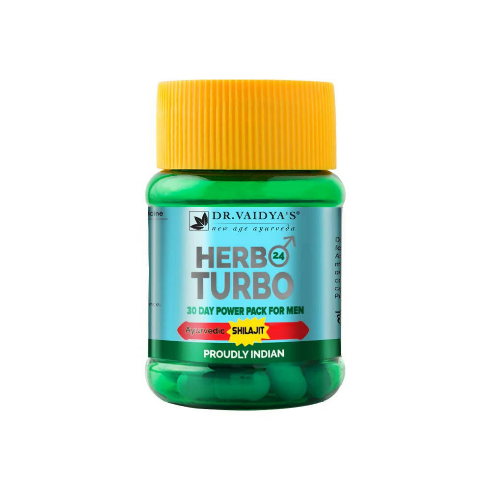 Dr. Vaidya's Herbo 24 Turbo Capsules For Men | Swadesiicart