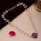 Ruby Raang Blue Meenakari & Pearl Choker | Swadesiicart
