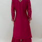 Lorenvalley Fashion Pink Chinon Embroidery With Sequince Work Salwar Kameez Stitched | Swadesiicart
