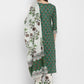 NOZ2TOZ Women's Block Print Green Kurta & Pant With Dupatta Set- (3pcs Set) - Swadesiicart