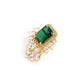 Nuyug 22K Gold Plated Emerald Fern Muse Stud Earrings | Swadesiicart