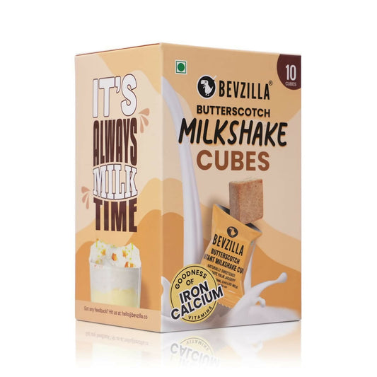 Bevzilla Butterscotch Instant Milkshake Cubes with Organic Date Palm Jaggery | Swadesiicart