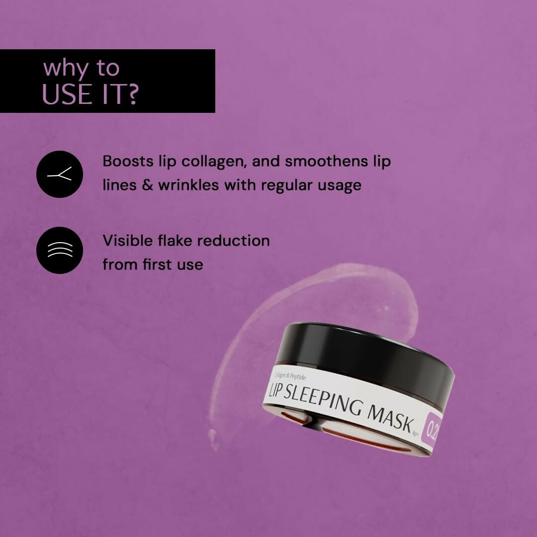 Deconstruct Collagen & Peptide Lip Sleeping Mask for Dry Lips - Swadesiicart