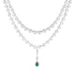 Nuyug Crystal Luster Cubic ZIrcon Necklace Set | Swadesiicart