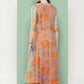 Ahalyaa Women's Traditional Wear Co-ods - Orange
