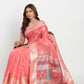 Shree Shyam Fashion Linen Cotton Peach Saree