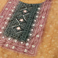 Orange Chinon Digital Printed With Hand Work Kurta - Himanshi - Swadesiicart