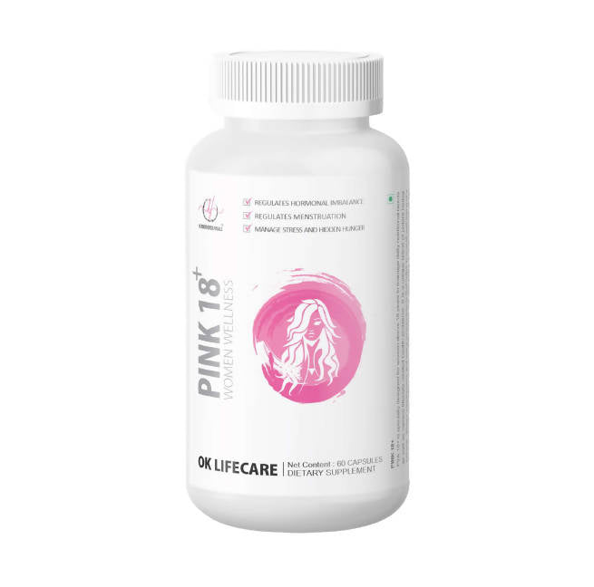 Ok Life Care Pink 18 Plus Capsules | Swadesiicart