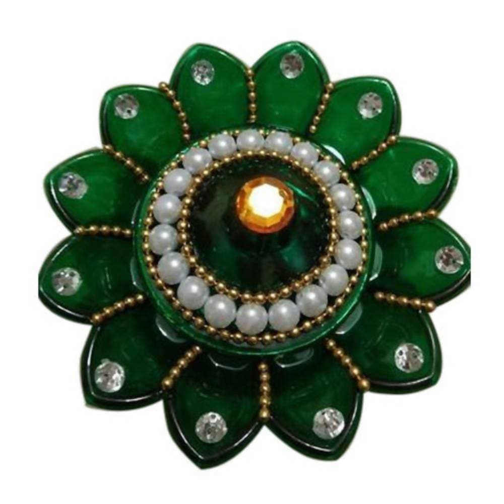Kundan HandiKrafts Kundan Kumkum Holder - Aahana - The Bliss Store