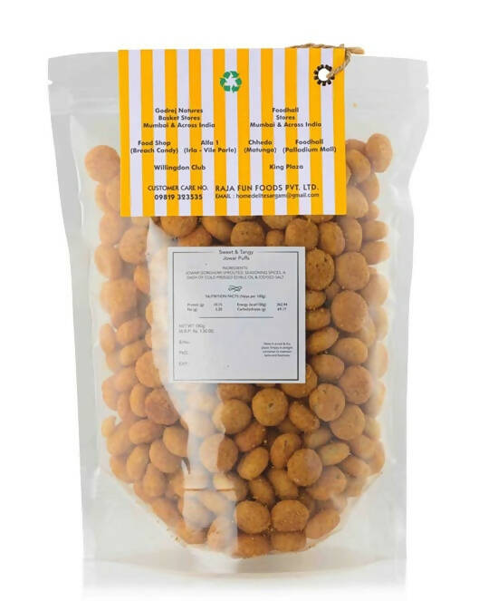 Home D'elite Sweet & Tangy Jowar Puffs - Swadesiicart