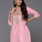 Ahalyaa Pink Printed Tunic - Pink Color | Swadesiicart