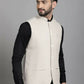 Even Apparels Nehru Jacket With Welt Pockets - Off White | Swadesiicart