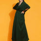 Women Republic Green Georgette Hand Embellished Kaftan Style Gown | Swadesiicart
