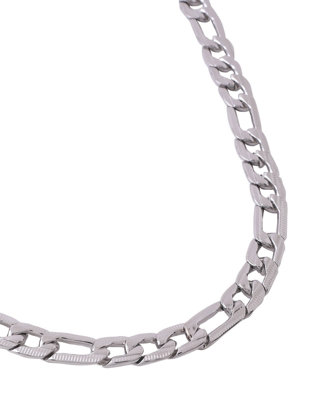 NVR Men Rhodium-Plated Stainless Steel Bohemian Chain | Swadesiicart