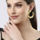 NVR Women Gold-Polished Contemporary Drop Earrings - NR Retail-NVR