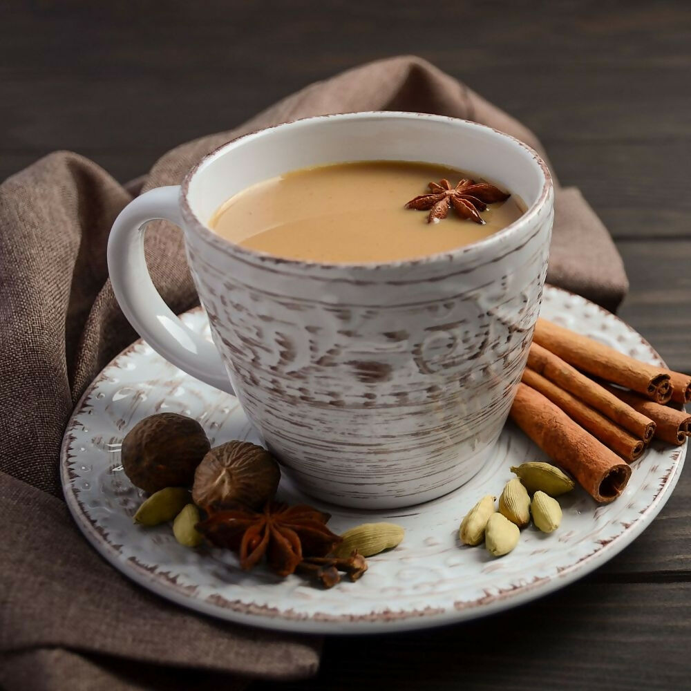 Satvi Wellness Masala Chai | Masala tea | Black tea with spices and herbs | Karak tea - Swadesiicart
