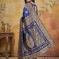 Shree Shyam Fashion Navy Blue Silk Blend Saree