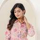 Kaajh Women's Baby Pink Printed Cotton Co-ord Set - Swadesiicart