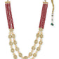 Gold-Toned Red Brass Gold-Polished Necklace - Ruby Raang | Swadesiicart