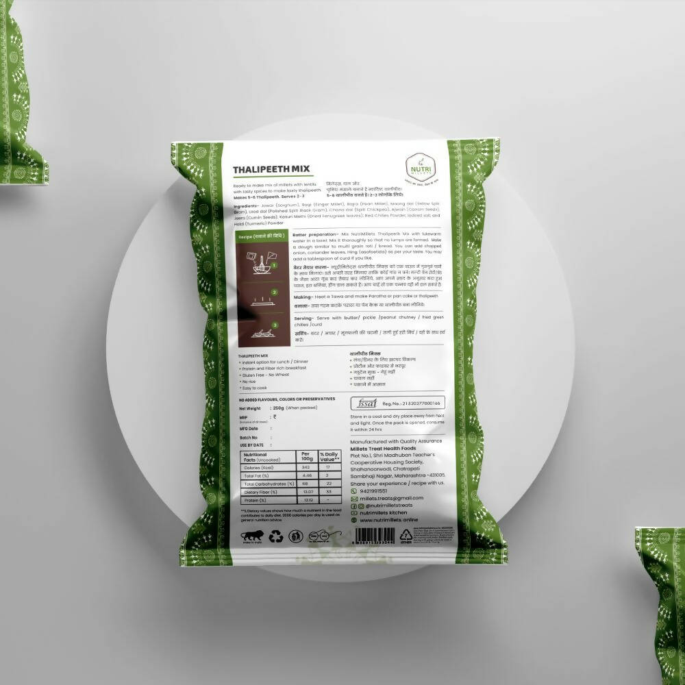 NutriMillets Thalipeeth Mix - Swadesiicart
