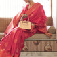 Dior Pink Tussar Banarasi Silk Designer Saree - Emponline | Swadesiicart