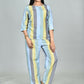 Morchari Digital Print Semi Muslin Co-Ord Set Top & Trouser-Multicolor - Swadesiicart