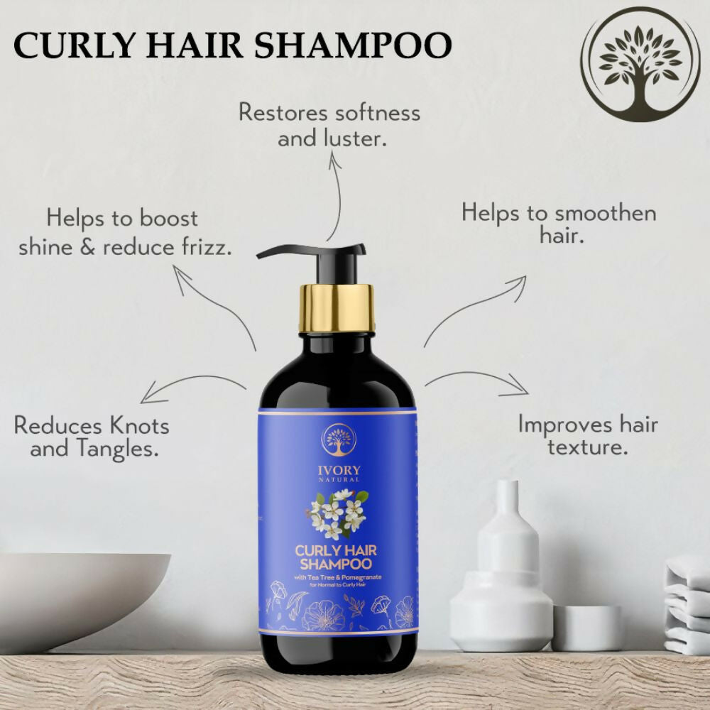 Ivory Natural Curly Hair Shampoo For Smooth, Well-Defined Curls | Swadesiicart