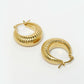 NVR Women Gold Circular Hoop Earrings | Swadesiicart