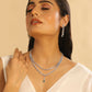 Nuyug Crystal Luster Cubic ZIrcon Necklace Set | Swadesiicart