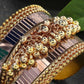 Mominos Fashion Kamal Johar Oxidised Gold-Plated Ghungroo Handcraft Cuff Bracelet