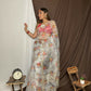 Vamsee Yashodha Yellow Organza Saree - Swadesiicart