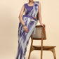 Purple Polyester Solid Ready to Wear Saree with stitched Blouse - Aayan | Swadesiicart