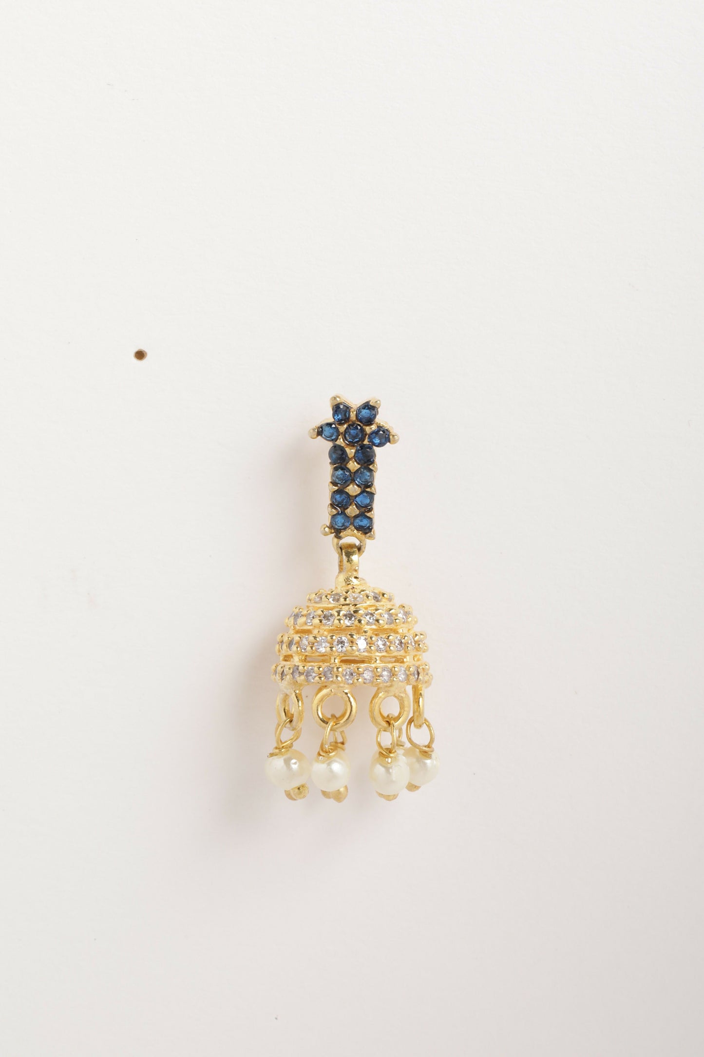 Nuyug 22K Gold Plated Sage Belle Mini Jhumki Earrings | Swadesiicart