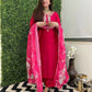 The52 Rani Women's Beautiful Viscose Chanderi Fabric Embroidered Work Straight Kurta Pant and Dupatta Set - Swadesiicart