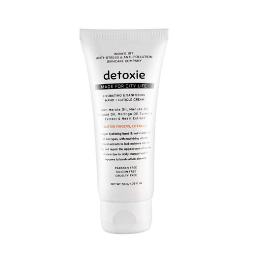 Detoxie Hydrating & Sanitizing Hand & Cuticle Cream - Pristle Products Private Limited