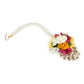 Yellow Pink Beaded Flower Jewellery Set - Ruby Raang - Swadesiicart