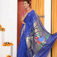 Very Much Indian Handloom Pure Cotton Paithani -Ink Blue | Swadesiicart