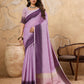 Shree Shyam Fashion Purple Linen Saree