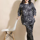 Breathables Floral Cotton Co-Ord Set – Black