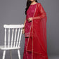 Ahalyaa Women's Traditional wear Kurta Set - Red | Swadesiicart