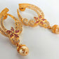 Pink CZ Designer Earrings - Swadesiicart