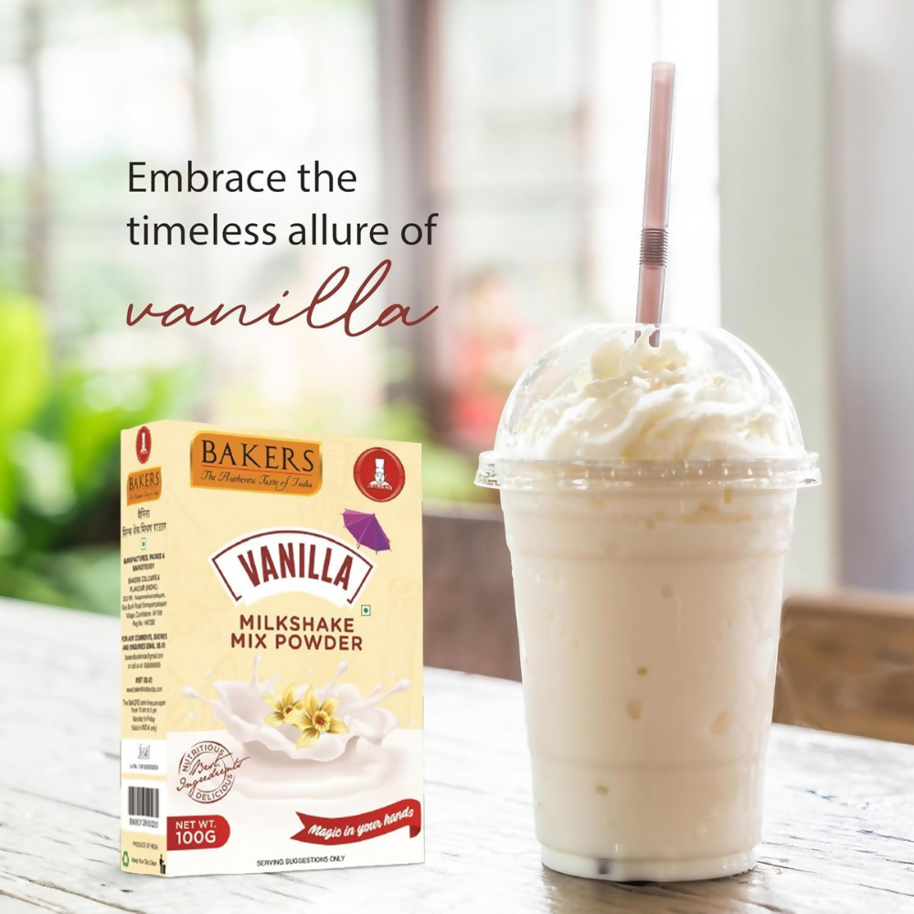 BAKERS Milk Shake Mix Combo - Rose, Vanilla, Strawberry & Blueberry