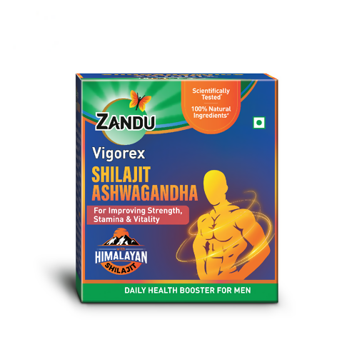 Zandu Vigorex SJ Ashwagandha Capsules | Swadesiicart