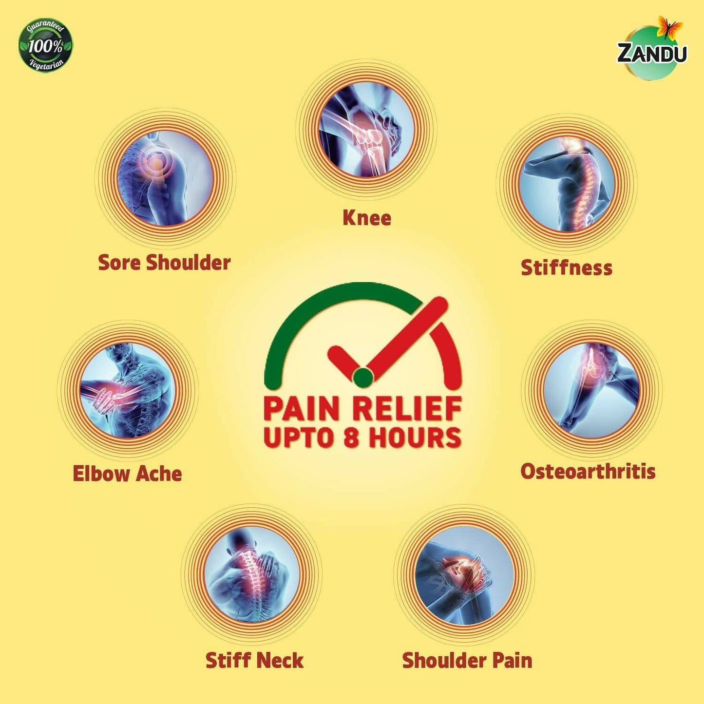 Zandu Ayurvedic Knee Pain Relief Patch - Swadesiicart